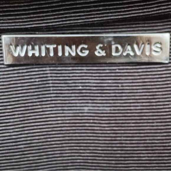 Whiting & Davis Black Shimmer Crystal Ball Clutch/Wristlet Bag. Black Tie - Picture 4 of 10